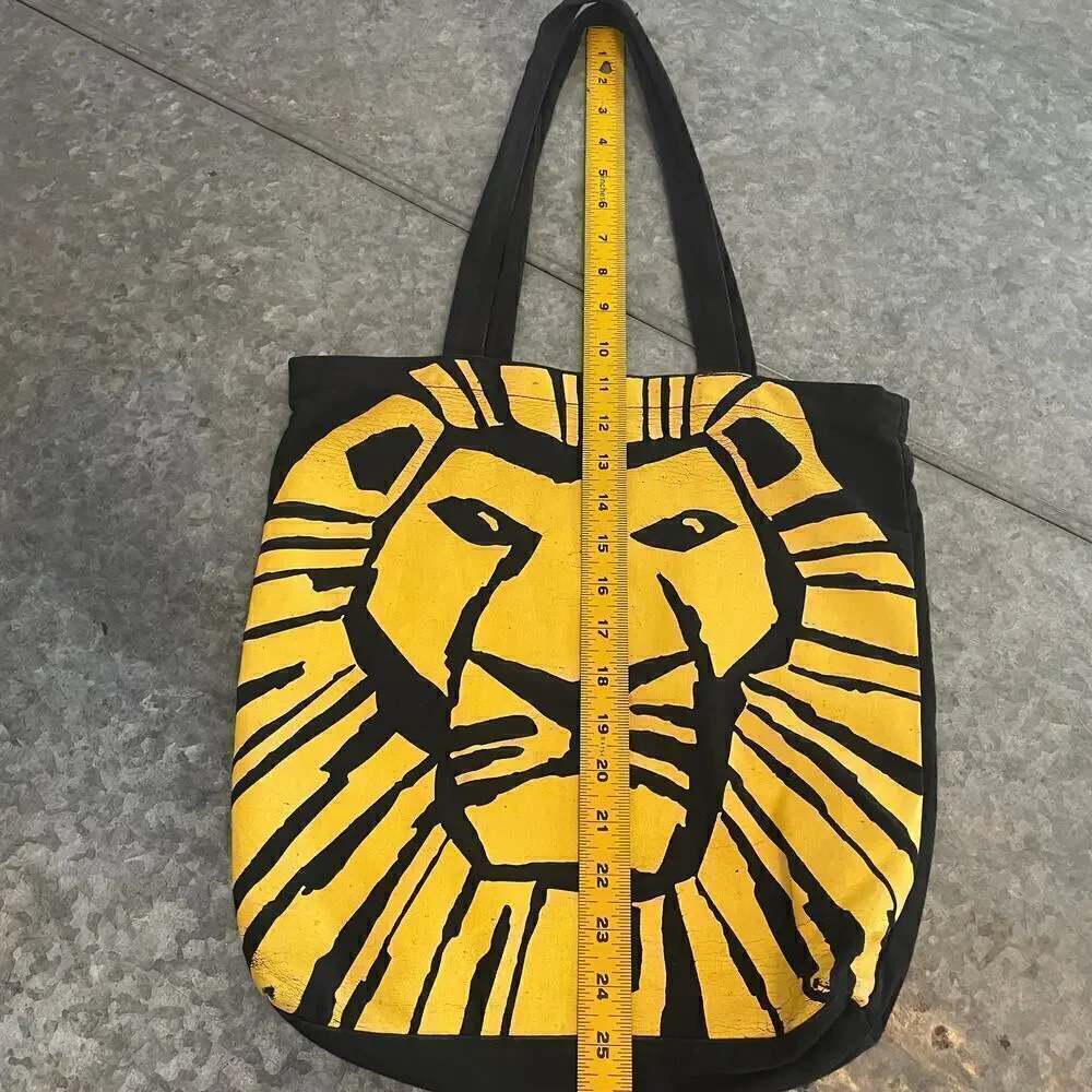 The Lion King Broadway Musical Canvas Tote Bag Simba Disney Book Bag Theater Y2K
